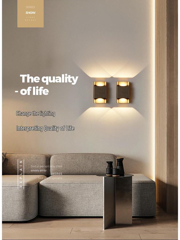 Modern Minimalist Luxury Wall Lamp for Living Room, Bedroom, or Stairway