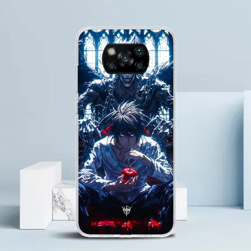 

N-Note D-Death L Lawliet Soft Cover for Xiaomi Poco F7 Ultra X7 X6 X5 Pro M7 Phone Case Redmi 15 15C 13 13C 12 12C 10 10C Print Xiaomi Poco F7 Ultra