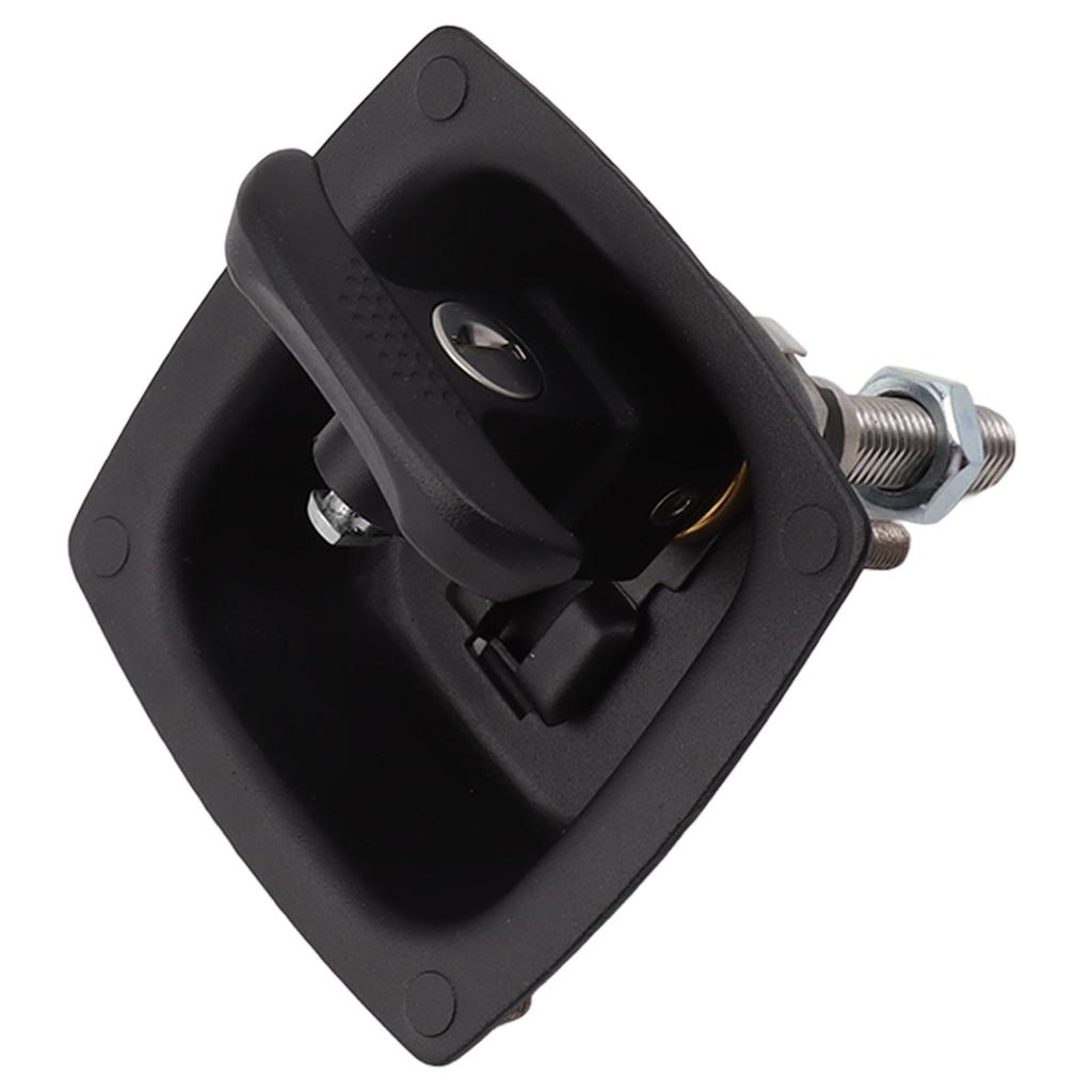 T Handle Door Latch 4x6mm Hole Spacing Zinc Alloy Folding Rotary Compression Toolbox Entrance