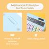 12 Digit Mechanical Calculator ABS Desk Calculator Large Desktop Calculator  Business