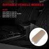 cciyu Armrest Center Console Lid Cover + Base Beige Armrest Covers Replacement fit for 2000-2008 For A4 A6 S4