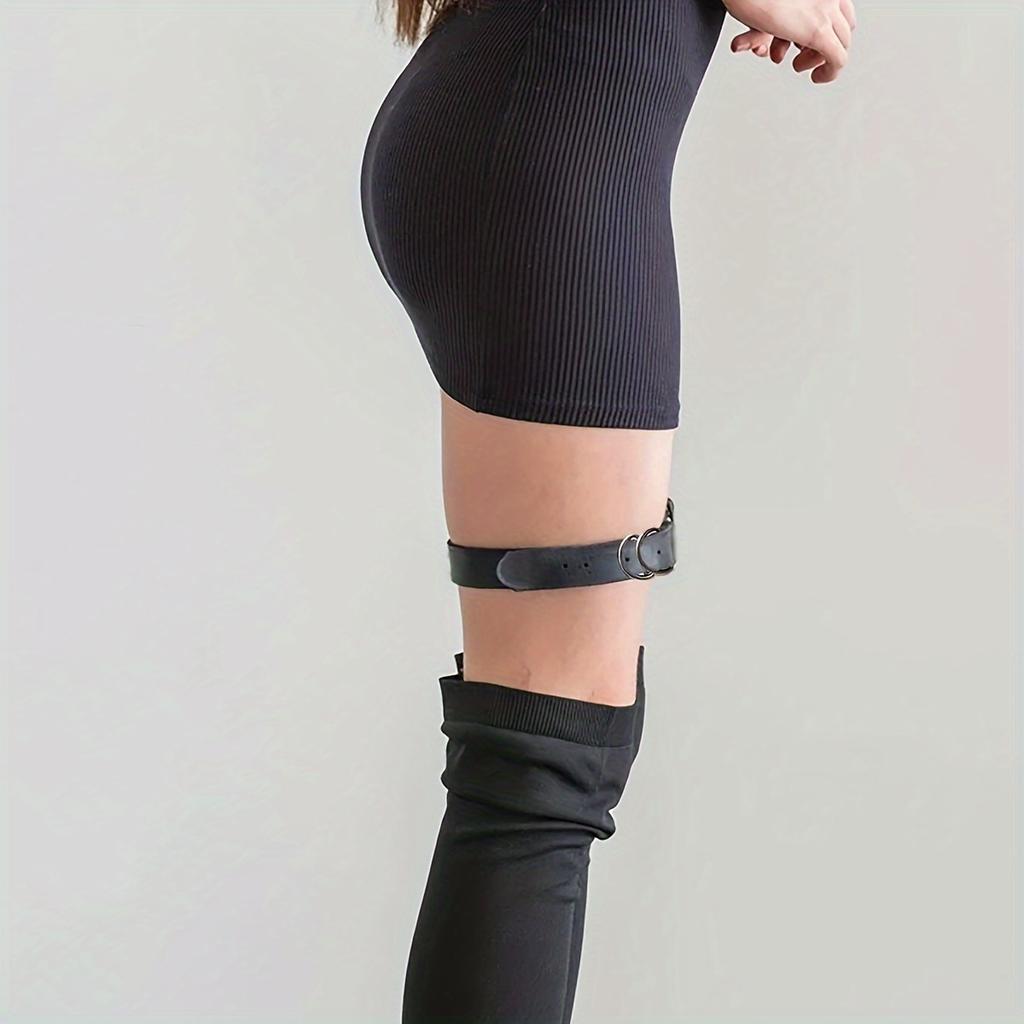 2Pcs Thigh Strap Ring, Gothic Adjustable Leg Ring Thigh Harness, Punk Leg Garter Belt, Rave Outfit Thigh Harness.