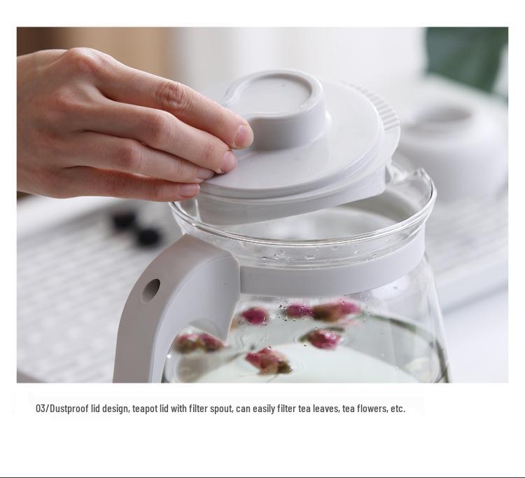 High Temperature Glass Pitcher Set: Nordic Iced Water, Fruit Teapot, Beer, and Cold Brew Pitcher with Scale.