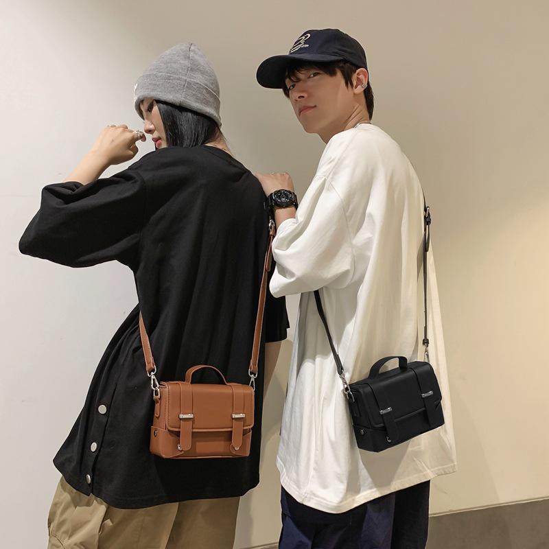 Men's Trendy Crossbody Bag - Stylish Japanese & Korean Inspired Small Square Messenger Bag