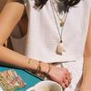 Adjustable Shell Necklace 120cm PU Leather Cord Clavicle Chain Coastal Style Accessory Stylish Neckchain Accessories