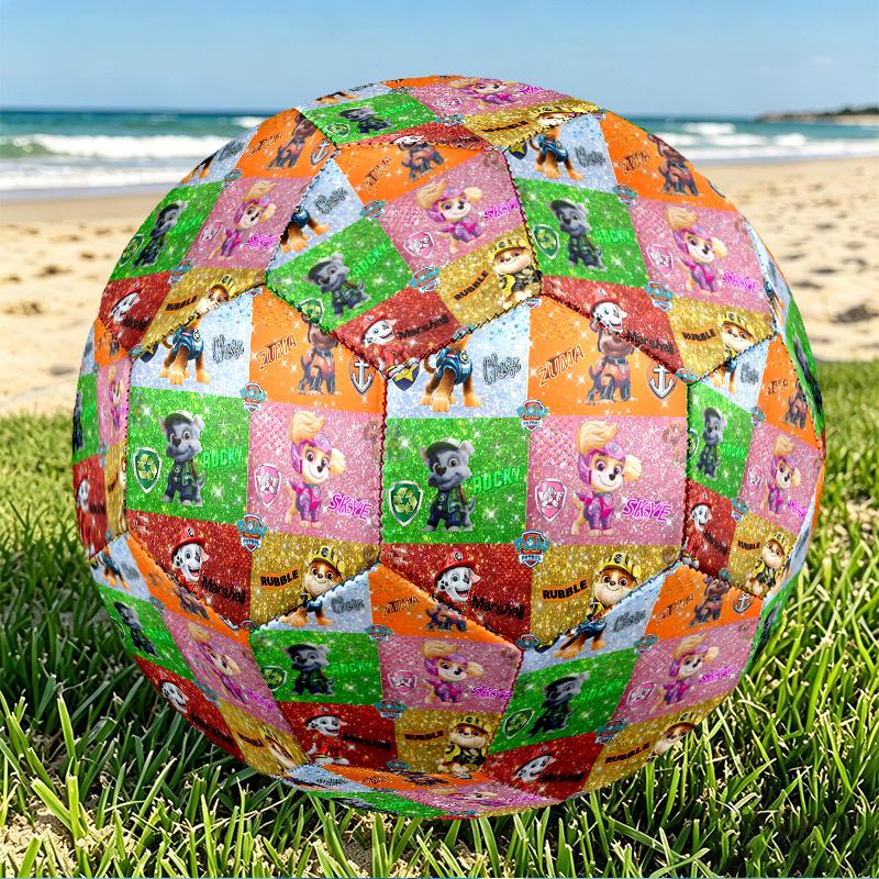 PAW Patrol Print Size 5 Soccer Ball, PU Wear Resistant Football for Match Training and Daily Practice, Birthday Gift for Soccer Fans