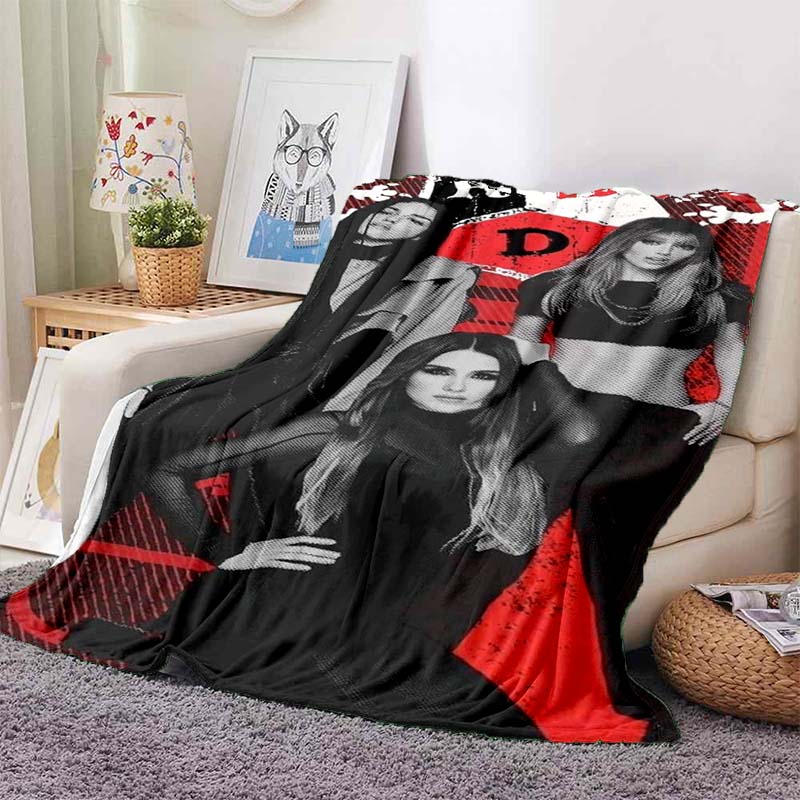 New 3D Printed Flannel Blanket Featuring R-RBD band/K-POP Style, Perfect for Home Use, Sofa Beds, or As a Birthday Gift.