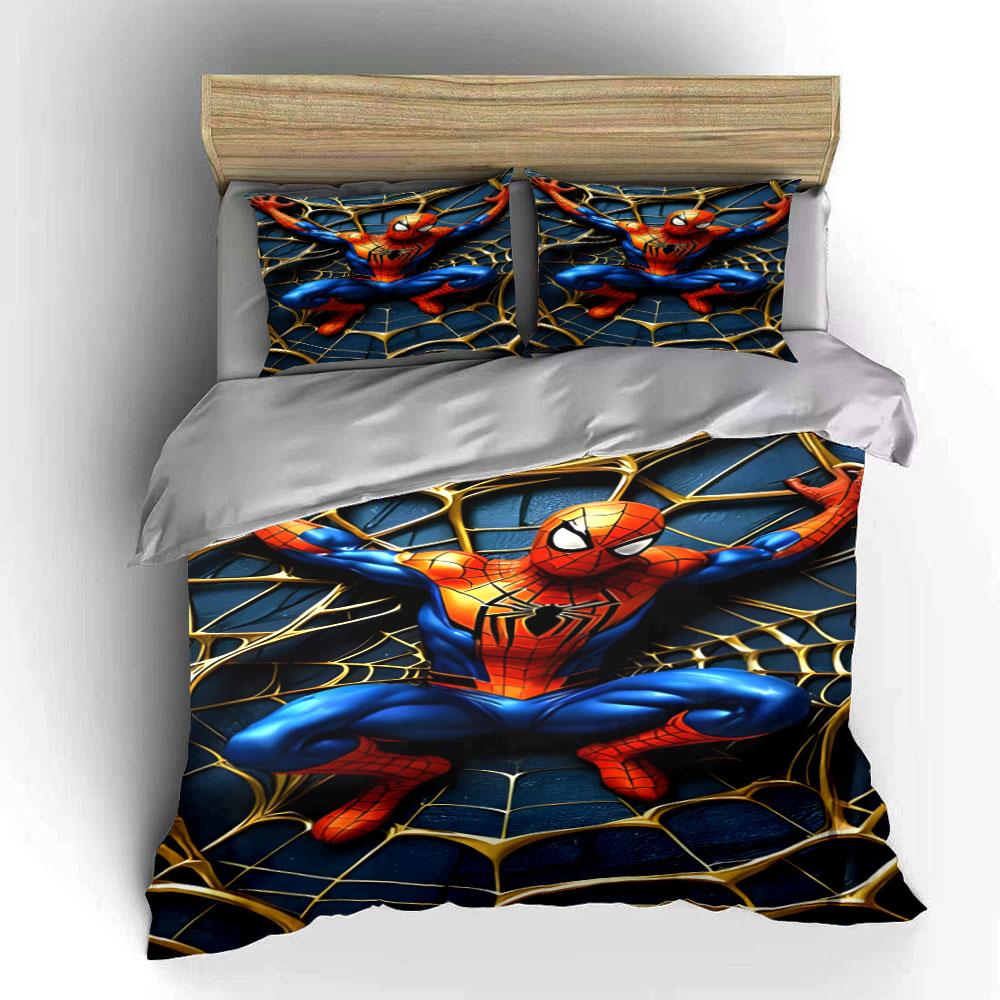Spider-Man with Web Design. Bedding Sets Duvet Cover Sets Duvet Covers Pillowcases(1 * Duvet Cover 2 * Pillowcases Without Duvet Insert)