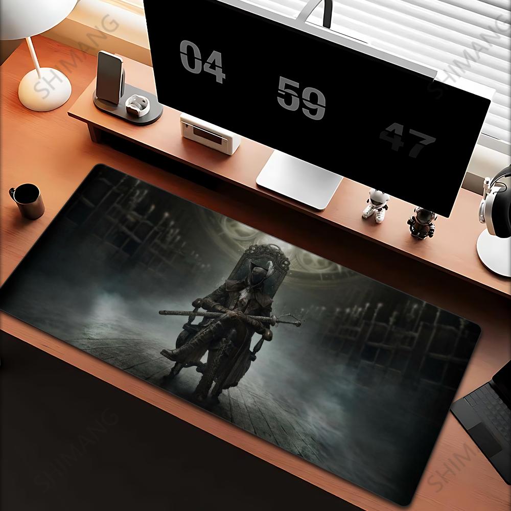 Spiel Bloodborne Großes PC-Mauspad Gamer XXL Desktop-Dekoration Computer Großes Gaming-Mauspad xmm Tisch Schreibtischmatte Teppich