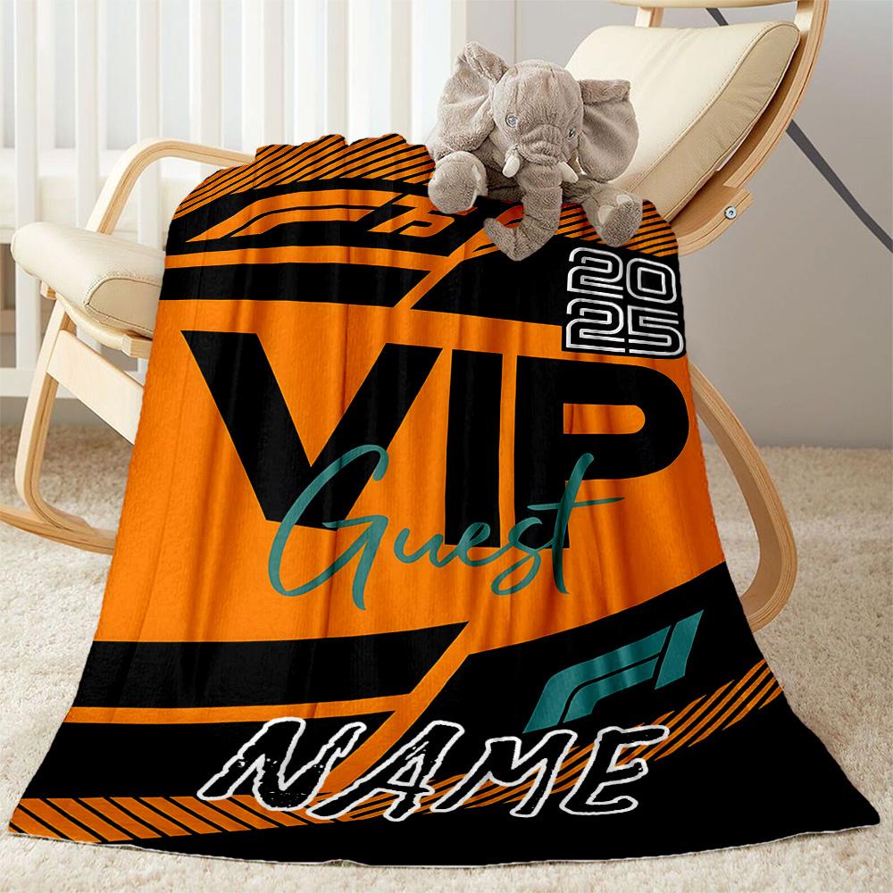 Vip Experience Customize Text Blanket Gift Personalized Blanket Soft Warm Cozy Throw For Bedding Office Chair Couch Sofa for All Occasions