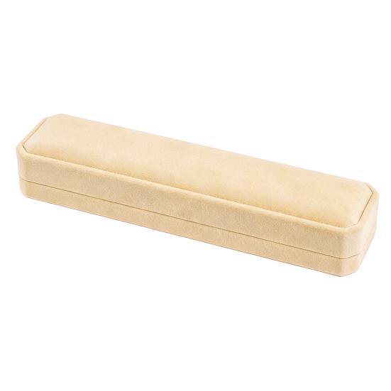 Jewelry Box, with Velvet Interior Shock-Proof Scratch-Proof Organizer, Apricot Soft Plush Jewelry Case for Rings Earrings Necklaces