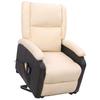 Day and Night - Day and Night Liftable Massage Chair Cream-Colored Fabric