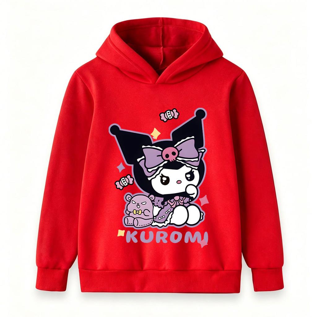 Kids Boys Girls Cartoon Printed Pullover Hoodie, Sweet Cute Candy Star Bear Pattern Casual Long Sleeve Hooded Sweatshirt For Children Daily X