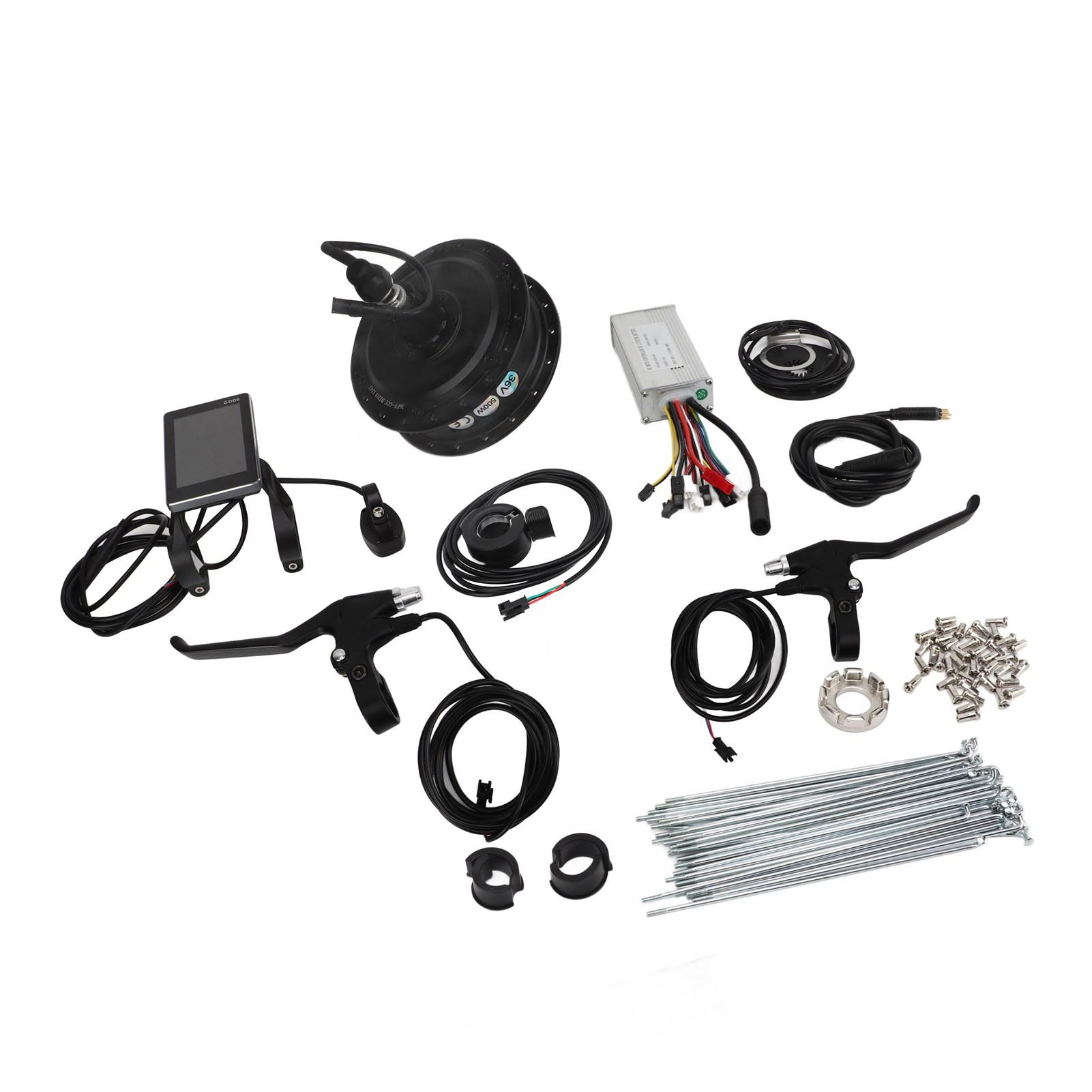 

36V500W Rear Drive Cassette Bike Motor Controller GD06 Panel and Throttle Mountain Bike Conversion Kit for Upgrade Fits