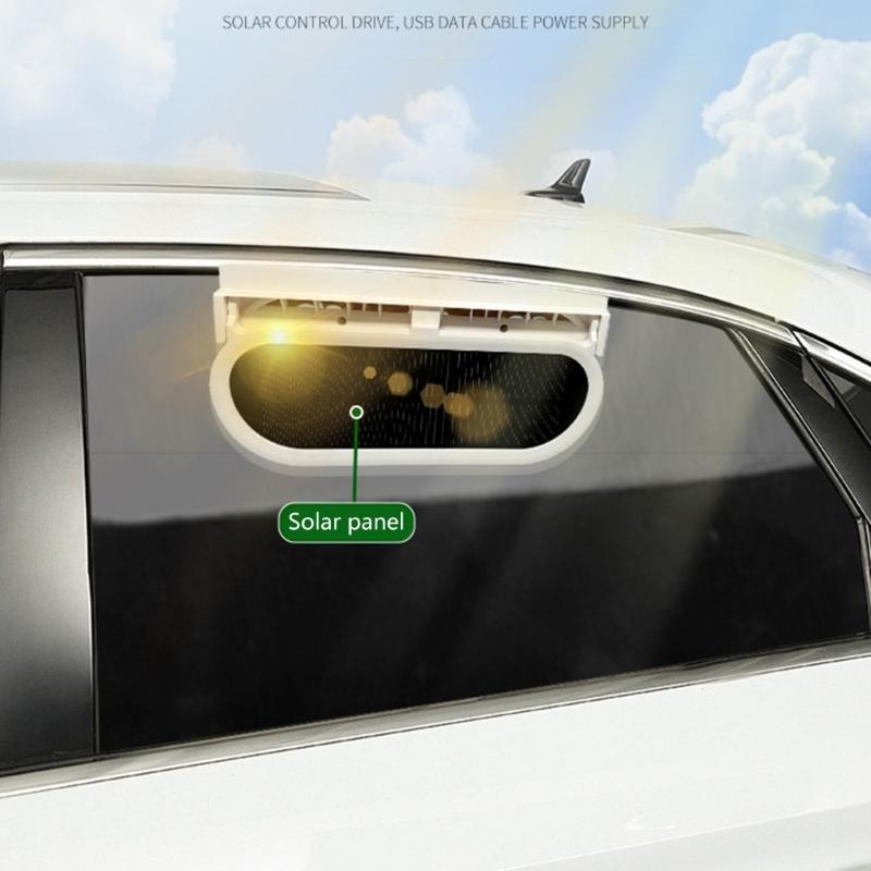 Umluftventilator Solarladung Automatischer Lüfter Abluft-Radiatorlüfter