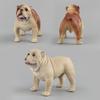 Simulation Tiermodell Spielzeug Simulation Böser Hund Ornament Modell Ornament Bulldogge Modell