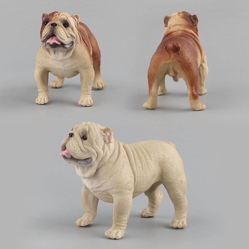 Simulation Tiermodell Spielzeug Simulation Böser Hund Ornament Modell Ornament Bulldogge Modell