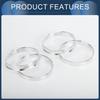 INFINAUTO Hub Centric Rings 64.1mm Inner to 66.45mm Outside Diameter Vehicle Wheel Hub Rings Aluminum Alloy 4pcs