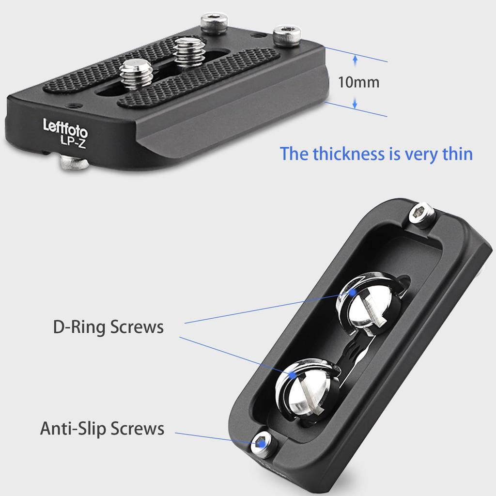 Leftfoto Lens Plate for Nikon Nikkor Z VR VR Lens Interchange Foot Mount Arca Swiss Style 70-200mm f2.8 S-line/Z 100-400mm f4.5-5.6 S-line Lenses, -