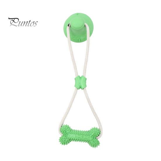 

Игрушка для жевания собак для агрессивных любителей жевать, игрушка-перетягиватель каната на присоске, интерактивная веревка, игрушка для прорезывания зубов у щенков, игрушка для укуса моляров у маленьких и больших собак зелёный