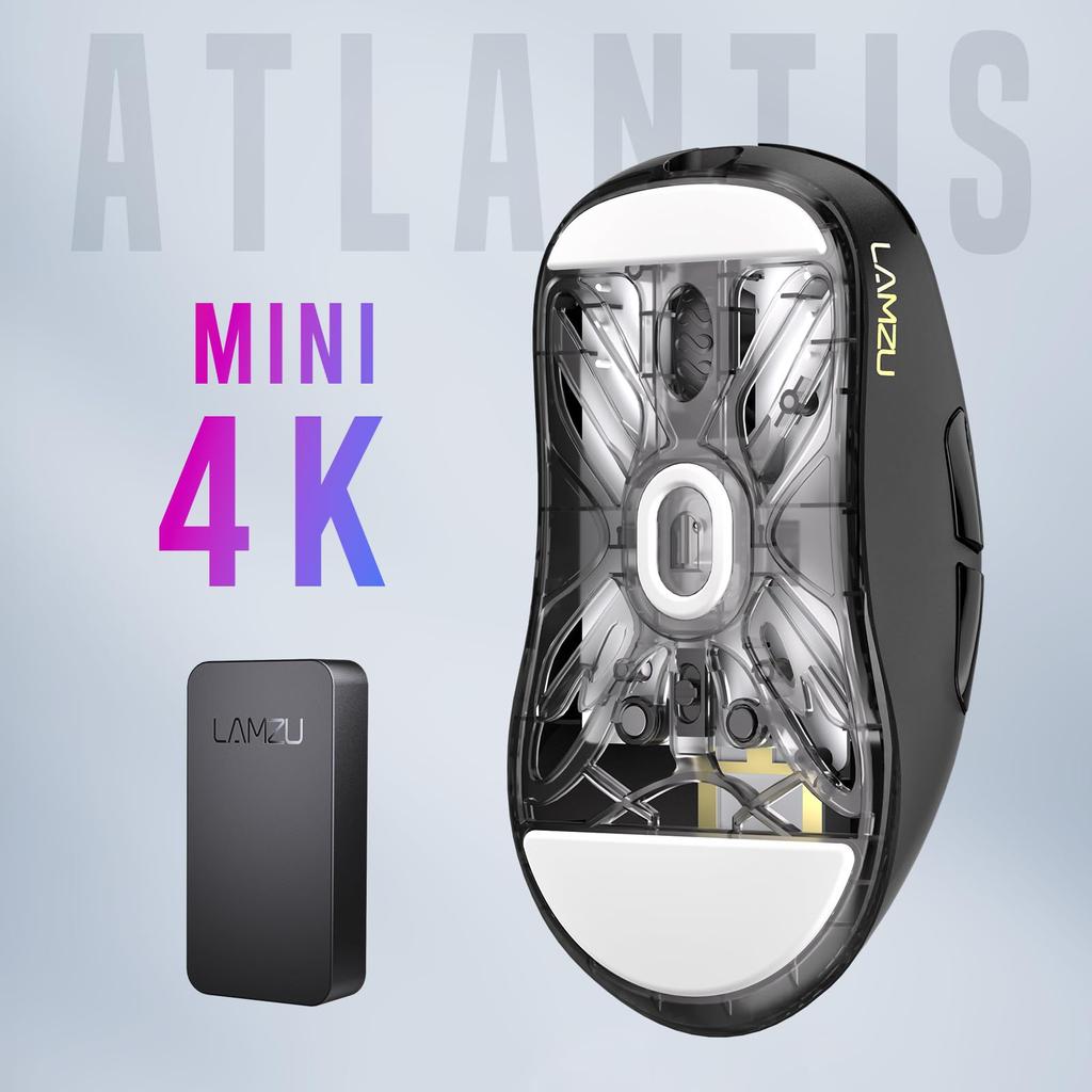 Lamzu Atlantis Mini 4K Gaming Mouse Charcoal Black Amazon Limited 1 Set Sole Additional Edition Japanese Authorized Distributor Warranty