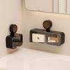 1/2 Grids Wall-mounted Soap Dish Removable Soap Storage Container Hanging Soap Holder  Household