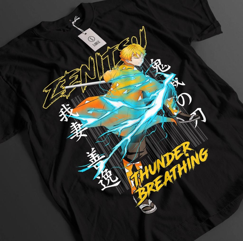 Demon Slayer Shirt Akaza Vs Rengoku Kyojuro T-Shirt Tanjiro KNY Muzan Doma Tee