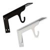 2-Pack Heavy-Duty Cold-Rolled Steel Triangle Brackets, Industrial Wall-Mounted Support for Coat Rack, TV Stand & Storage Display