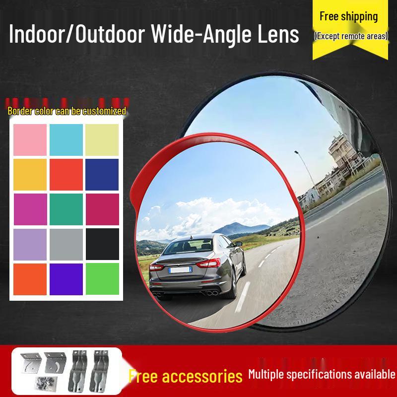 Wide-Angle Outdoor Convex Traffic Mirror 30cm Indoor Wide-angle Mirror