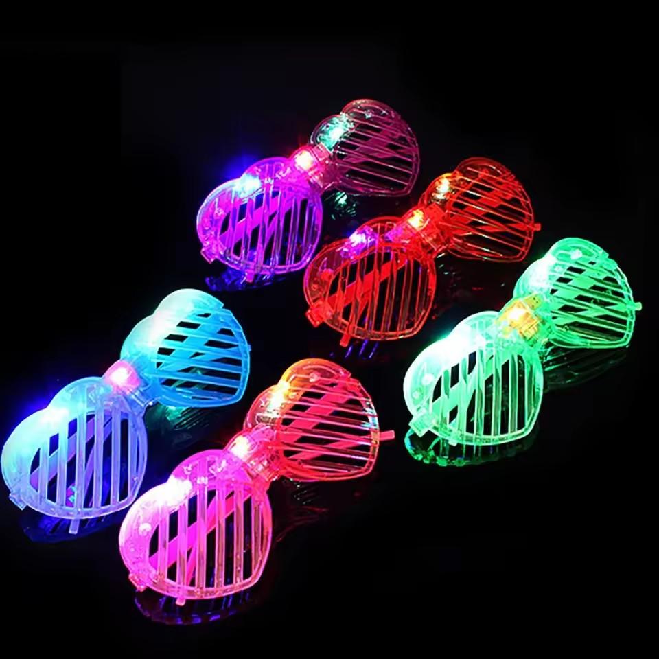 Glow In The Dark Glasses Bulk Led Light Up Glasses 2024 Wedding Decor Party Favors Glow Glasses For Kids Adults Party Supplies
