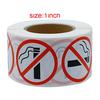 500 Pieces/Roll No Smoking Sticker Logo Signs Adhesive Labels 2.5cm Diameter