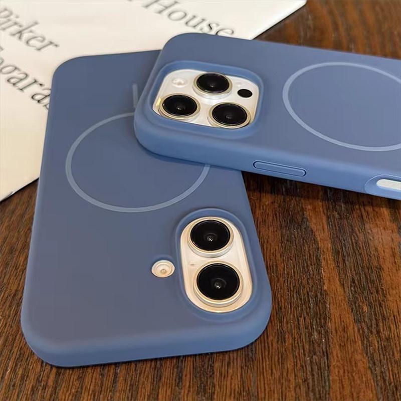 Luxury Liquid Silicone For Magsafe Case For iPhone 16 15 14 13 12 Pro Max Plus Magnetic Wireless Charging Soft Cover