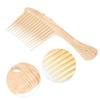 Plastic Material Wide Tooth Comb Ergonomic Handle Large Comb Hairstyle Comb  For Styling