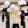 Cotton Cloud Pendant: 3D White Cloud Hanging Decoration for Weddings, Festivals, and Shop Windows