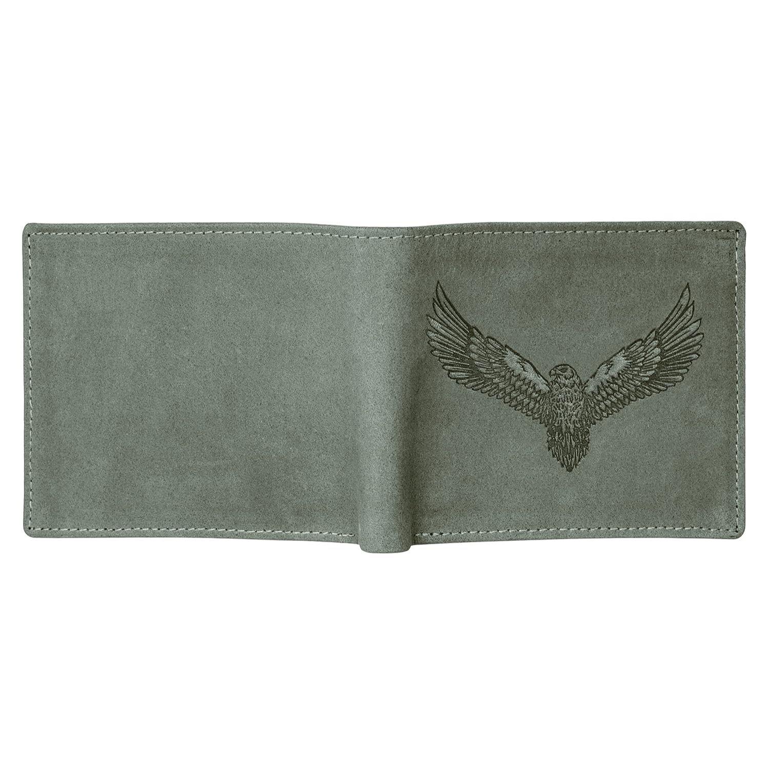 Мужской кожаный кошелек Zeus Vintage Green — фото 5