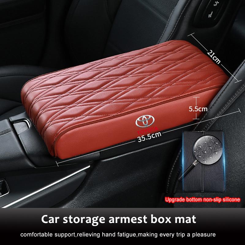 

Hub Caps Car Arm rest Mat Memory Foam 40cm lengthening Arm Rest Box Pads For Toyota GRsport Hilux Corolla Camry Yaris Corolla Ra лавандовий