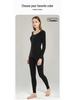 Velvet Women's Seamless Thermal Fleece-Lined Underwear Set for Autumn Winter