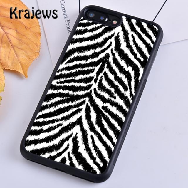 Krajews zebra print clip art silicone side Phone Case For iPhone 14 5 SE 6s 7 8 plus X XR XS 11 12 13 pro max Galaxy S21 S22