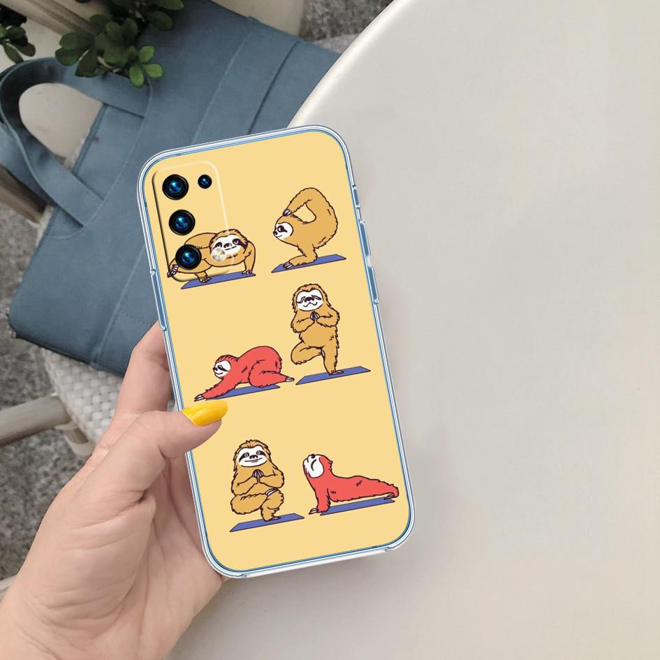 

yoga sloth rose Transparent Phone Case for Motorola Moto G7 G8 G9 G84 G85 G73 G24 G15 Z2 Play Power Plus Motorola Moto G15 Power