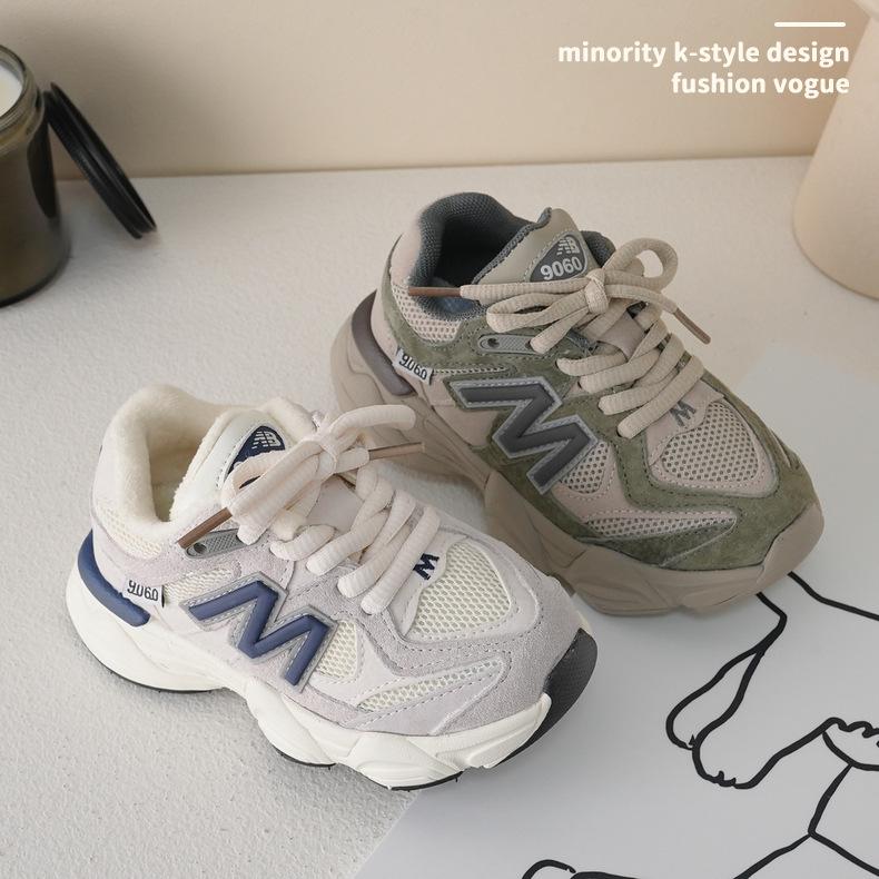 Dětské Dad Shoes [Alphabet Sports] Jaro a Podzim Nové 23107 Kluci a Holky Yuanzu Zelená Šedá Starší Děti EVA