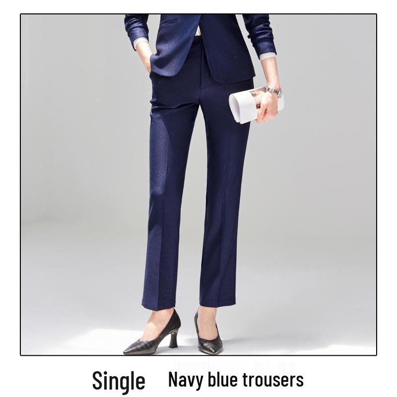 

Женский профессиональный костюмный набор Весна/Осень 2024: Черный блейзер для менеджера отеля и администратора XL