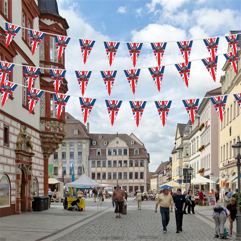 Charles King Iii Flag Banner Uk Coronation Ceremony Party Supplies Decoration