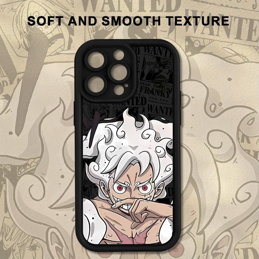 Soft Shell Case for iPhone XS Max 13 12 11 Pro Max XR 16e 17 Air 15 16 14 Plus One Piece Luffy Trafalgar D Water Law