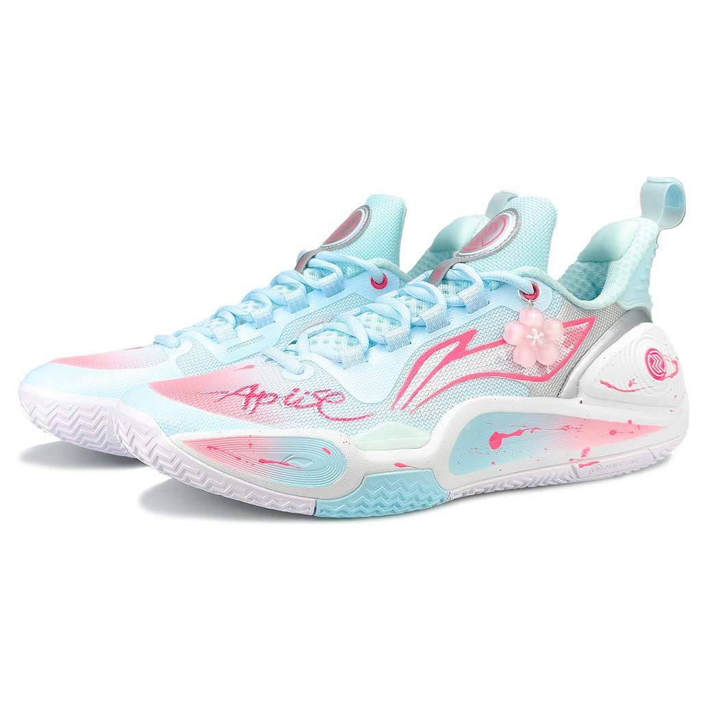 Li Ning Speed 9 Low top Basketball Shoes Men's Blue Pink ABPT001-6(Team173-LD)