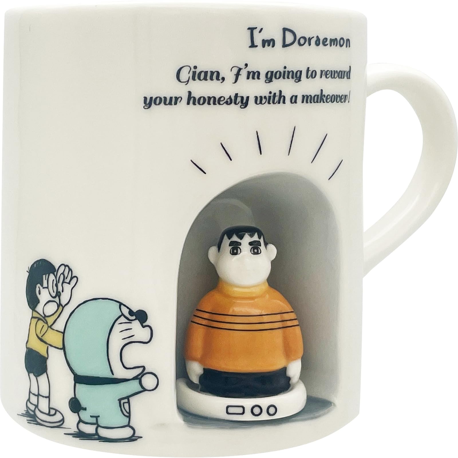 

Sun Art 3D Beautiful Birthday Doraemon 11 x 8 x 20 300 ml SAN4788 Doraemon Mug, Giant, Gift, Goods, Tableware, White, Approx. cm, Capacity, белый
