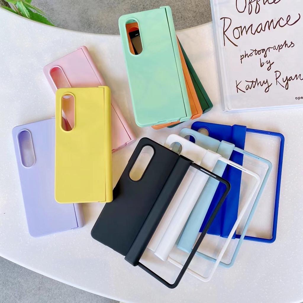 Applicable to Samsung zfold7 Macaron mobile phone case Z FOLD5/4/3 folding screen matte 360 all-inclusive mobile phone case