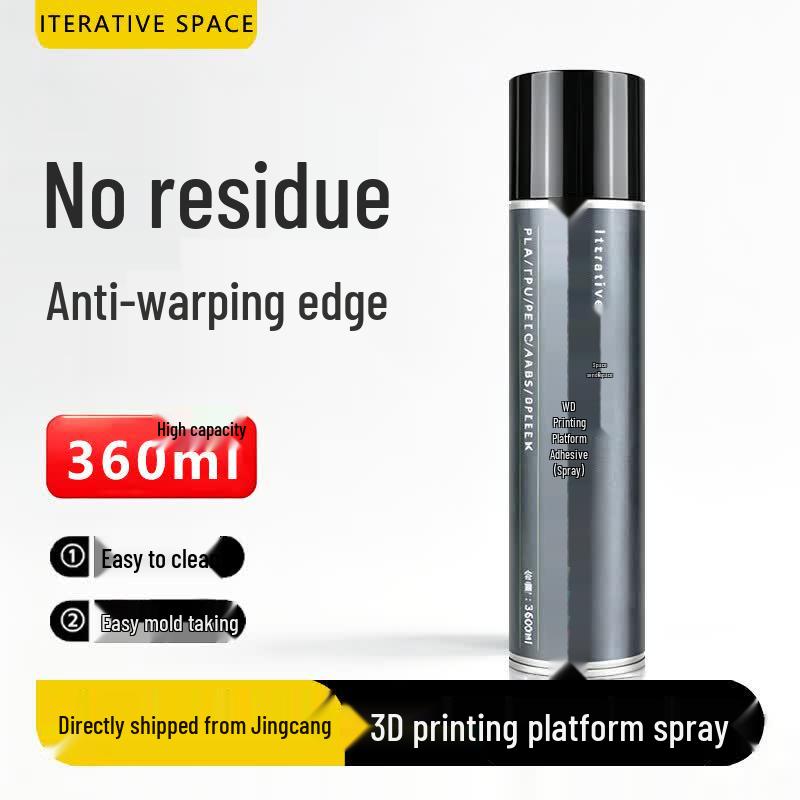Iterative Space 3D Printer Platform Adhesive Spray
