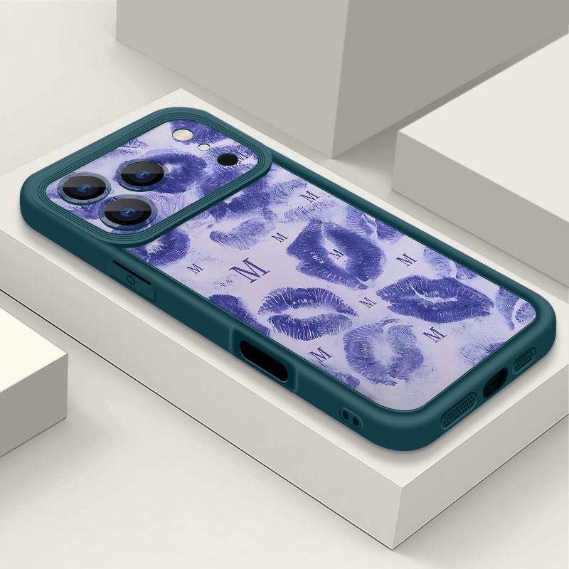 Shockproof Phone Case For iPhone 17 Pro Max Case iPhone 16 15 14 13 Pro Max 11 17e 16e Fashion Kiss Lips Print Soft Silicone Bumper Cover