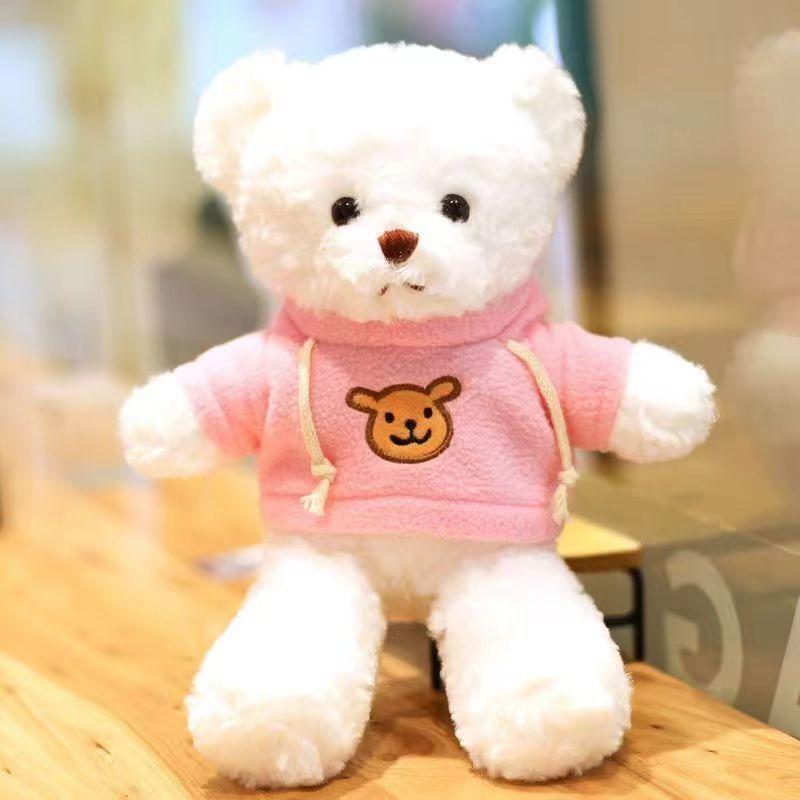 

Creative Cute Cuddly Bear Plush Toy Doll with Clothes Doll Sofa Ornaments Pillow Birthday Gift