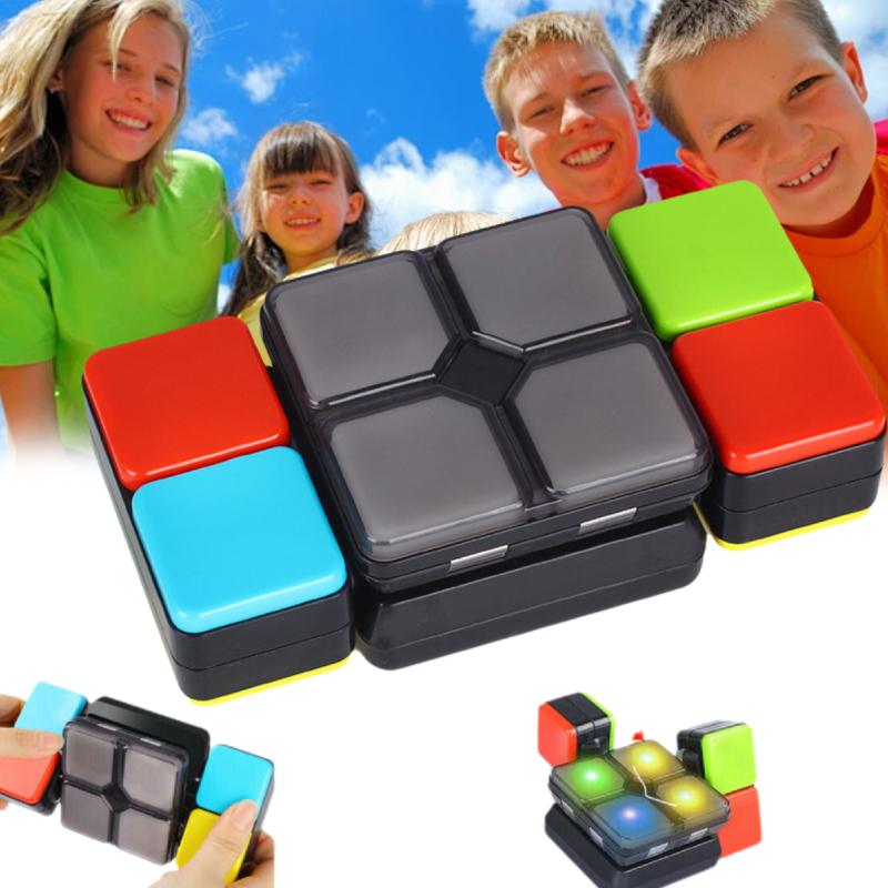 Led Music Magic Cube Puzzle Flip Slide Multiplayer Electronic Game Kid Gift Toys
